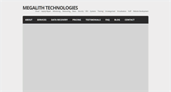 Desktop Screenshot of megalithtechnologies.com